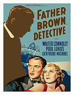 Father Brown Detective - Starring Walter Connolly and Paul Lukas - c. 1934 - Fine Art Prints & Posters