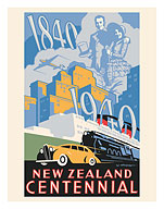 New Zealand Centennial 1840-1940 - c. 1939 - Fine Art Prints & Posters