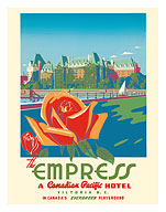 Victoria, Canada - The Empress Hotel - a Canadian Pacific Hotel - c. 1950 - Fine Art Prints & Posters