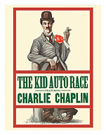 The Kid Auto Race - Charlie Chaplin - Directed by Henry Lehrman - Venice Beach, California - c. 1914 - Fine Art Prints & Posters