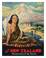 New Zealand - Wonderland of the Pacific - Château Tongariro - c. 1935 - Fine Art Prints & Posters