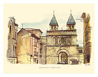 Bisagra Gate (Puerta de Bisagra) - Toledo Spain - c. 1960's - Fine Art Prints & Posters