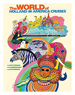 The World of Holland America Cruises - S.S. Rotterdam, Prinsendam - c. 1974 - Fine Art Prints & Posters