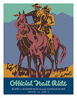 Banff to Badger Pass Trail Ride - Canadian Pacific Railway - c. 1935 - Fine Art Prints & Posters