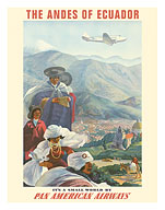 The Andes of Ecuador - South America - Pan American Airways (PAA) - c. 1939 - Fine Art Prints & Posters