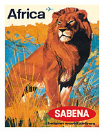 Africa - Sabena Belgian World Airlines - c. 1968 - Fine Art Prints & Posters
