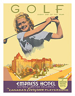 Golf - Empress Hotel - Victoria, British Columbia - Canadian Pacific - c. 1939 - Fine Art Prints & Posters