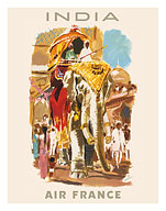 India - Elephant Carriage (Howdah) - c. 1950's - Fine Art Prints & Posters