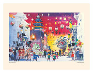 San Francisco - Chinatown - Pan American World Airways - Fine Art Prints & Posters