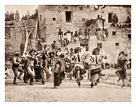 Buffalo Dance at Hano, Arizona - The North American Indian - c. 1921 - Fine Art Prints & Posters