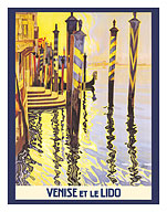 Venice Lagoon and The Lido Beach - c. 1920's - Fine Art Prints & Posters