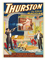 Howard Thurston, The Great Magician - The Phantom Piano - c. 1911 - Fine Art Prints & Posters