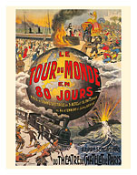 Around the World in 80 Days (Le Tour du Monde en 80 Jours) - Jules Verne - Théâtre du Châtelet - c. 1874 - Fine Art Prints & Posters