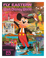 Walt Disney World - Fly Eastern Airlines - Orlando, Florida - c. 1980 - Fine Art Prints & Posters