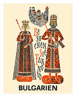 Bulgaria (Bulgarien) - Visit Tarnovo (Besuchen Sie Tarnovo) - c. 1960's - Fine Art Prints & Posters