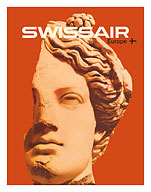 Europe - Swissair - Ancient Greek Bust - c. 1964 - Fine Art Prints & Posters