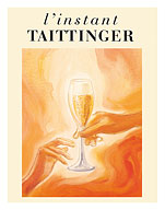 L'Instant Taittinger (The Taittinger Moment) - Champagne Glass - c. 1980 - Fine Art Prints & Posters