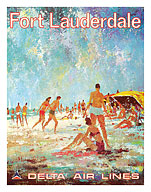 Fort Lauderdale, Florida - Delta Air Lines - c. 1975 - Fine Art Prints & Posters