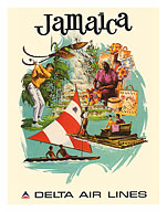 Jamaica - Delta Air Lines - c. 1974 - Fine Art Prints & Posters