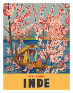 Kashmir India (Cachemire Inde) - Boat (Shikara) Dal Lake - c. 1955 - Fine Art Prints & Posters