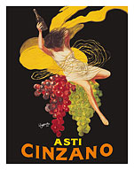 Asti Cinzano - Asti Spumante - Italian Sparkling White Wine - c. 1910 - Fine Art Prints & Posters
