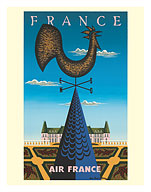French Gallic Rooster Weathervane - Château de Chambord Castle - c. 1956 - Fine Art Prints & Posters