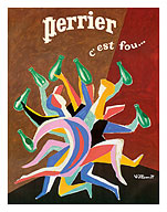 Perrier - It's Crazy (C'est Fou) - Sparking Mineral Water - c. 1970's - Fine Art Prints & Posters