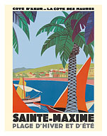 Saint Maxime France - Cote D'Azur French Riveria - c. 1930 - Fine Art Prints & Posters