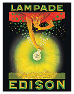 Edison Lamps (Lampade) Light Bulbs - c. 1924 - Fine Art Prints & Posters
