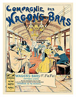 Railway Dining Car Bars (Compagnie des Wagons-Bars) - c. 1896 - Fine Art Prints & Posters