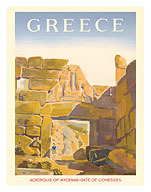 Greece - Acropolis of Mycenae - Gate of Lionesses - c. 1950's - Fine Art Prints & Posters