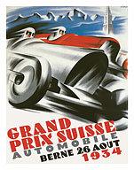 1934 Swiss Grand Prix - Bern, Switzerland - Fine Art Prints & Posters