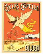 Cycles Capelle - Motorcycles & Tires (Motocyclettes & Pneumatiques) - c. 1905 - Fine Art Prints & Posters