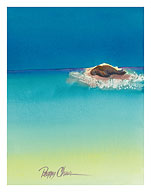 Beach Bum - Hawaiian Monk Seal Basking on Tiny Island (Mokupuni) - Fine Art Prints & Posters