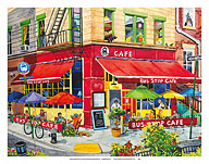 Bus Stop Cafe - New York City - Fine Art Prints & Posters