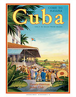 Come to Havana, Cuba - Oriental Park Racetrack, Marianao - Havana-American Jockey Club - Fine Art Prints & Posters