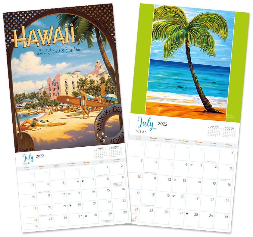 2022 Hawaiian Wall Calendars