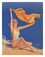 Sunshine Pin Up Girl - Fine Art Prints & Posters