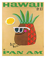 Pan Am Hawaii by Jet, Pineapple Head - Fine Art Prints & Posters