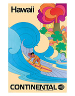 Continental Hawaii Surfer - Giclée Art Prints & Posters