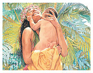 Beloved Child (Ke Keiki Milimili) - Hawaiian Mother and Baby - Fine Art Prints & Posters