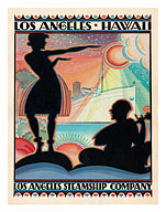Los Angeles Steamship Company - Hawaii, Dancing Hula Girl - Fine Art Prints & Posters