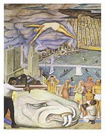 Pan American Unity Mural (Detail Panel 2 Top) - c. 1940 - Fine Art Prints & Posters