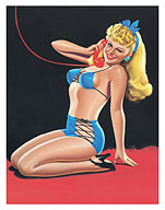 Blue Bikini - Eyeful Magazine Cover January 1945 - Fine Art Prints & Posters