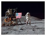 Apollo 16 Moon Walk - Astronaut John W. Young - c. 1972 - Fine Art Prints & Posters