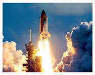 Space Shuttle Discovery STS-26 Launch Sept. 29, 1988 - Kennedy Space Center - Fine Art Prints & Posters