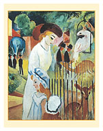 Big Zoo, Triptych (Großer Zoologischer Garten, Triptychon) - c. 1913 - Fine Art Prints & Posters