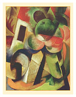 Small Composition II, House with Trees (Kleine Komposition II, Haus mit Bäumen) - c. 1913 - Fine Art Prints & Posters