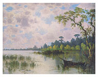 Bayou Landscape - c. 1886 - Fine Art Prints & Posters