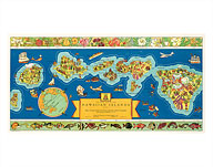 The Dole Map of The Hawaiian Islands, U.S.A. - Fine Art Prints & Posters